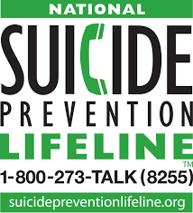 national suicide prevention lifeline phone number 1 800 273 talk or 1 800 273 8255. website at the bottom is suicide prevention lifeline dot org.